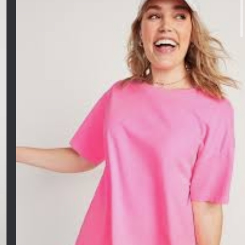 Old Navy vintage dyed pink tee shirt size large